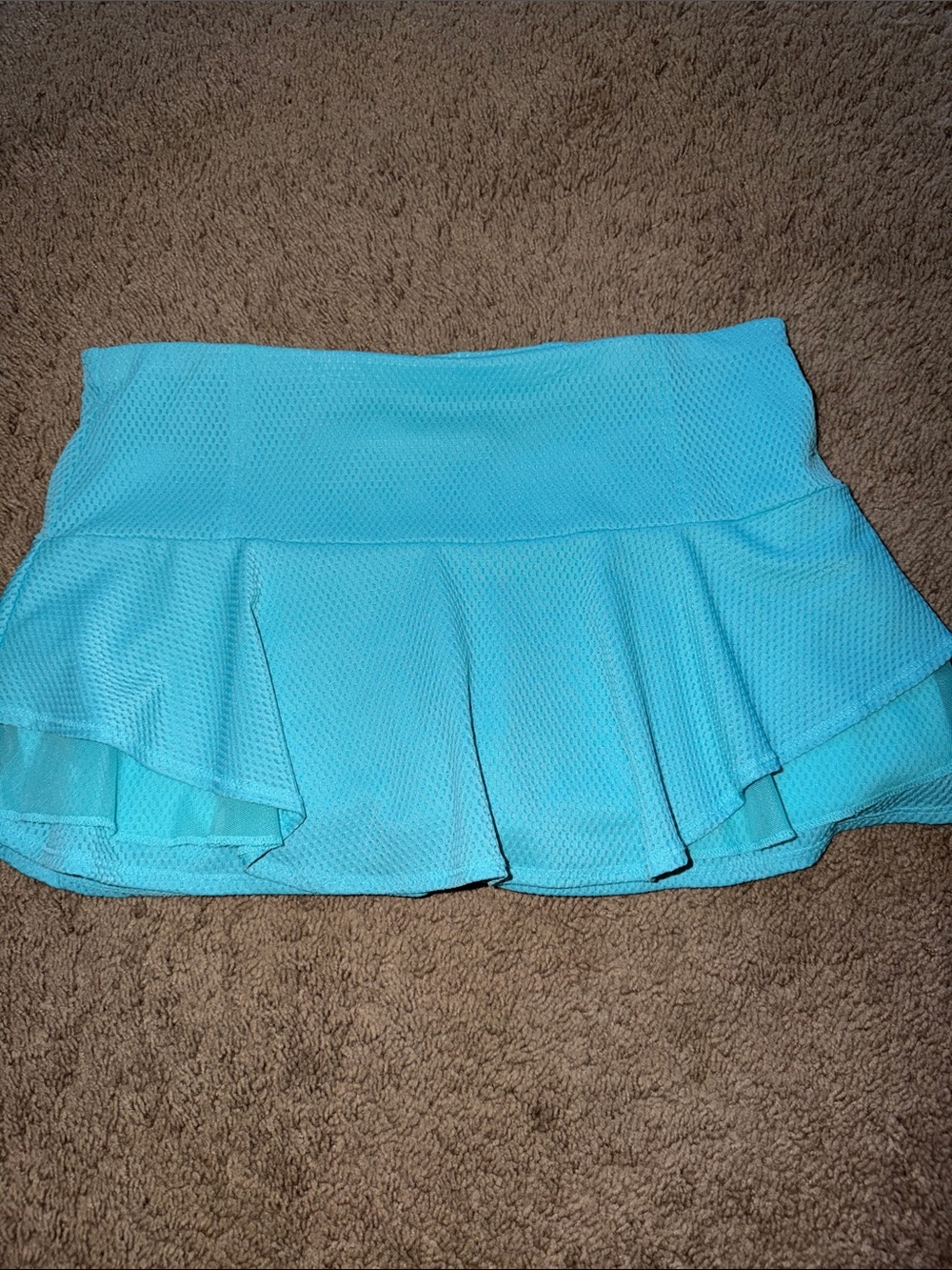Lucky in Love  turquoise blue layered tennis skirt sz L